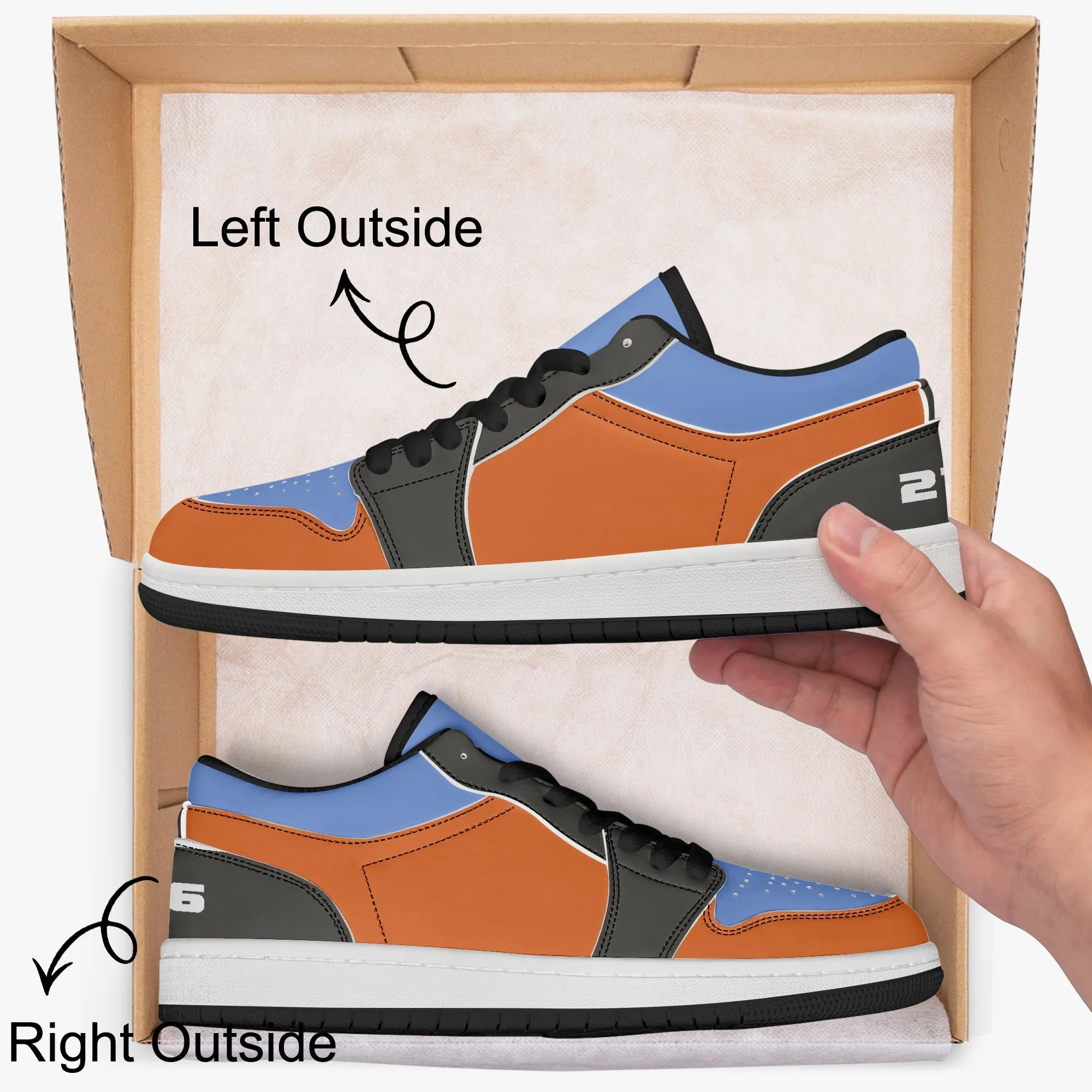 216 Retro Men's Low-Top Leather Basketball Shoes by Niche Era