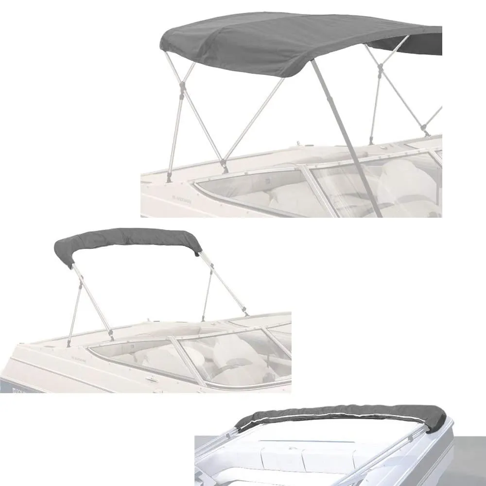 3 Bow Bimini Tops Replacement Canvas Cover (Canvas Only) Gray