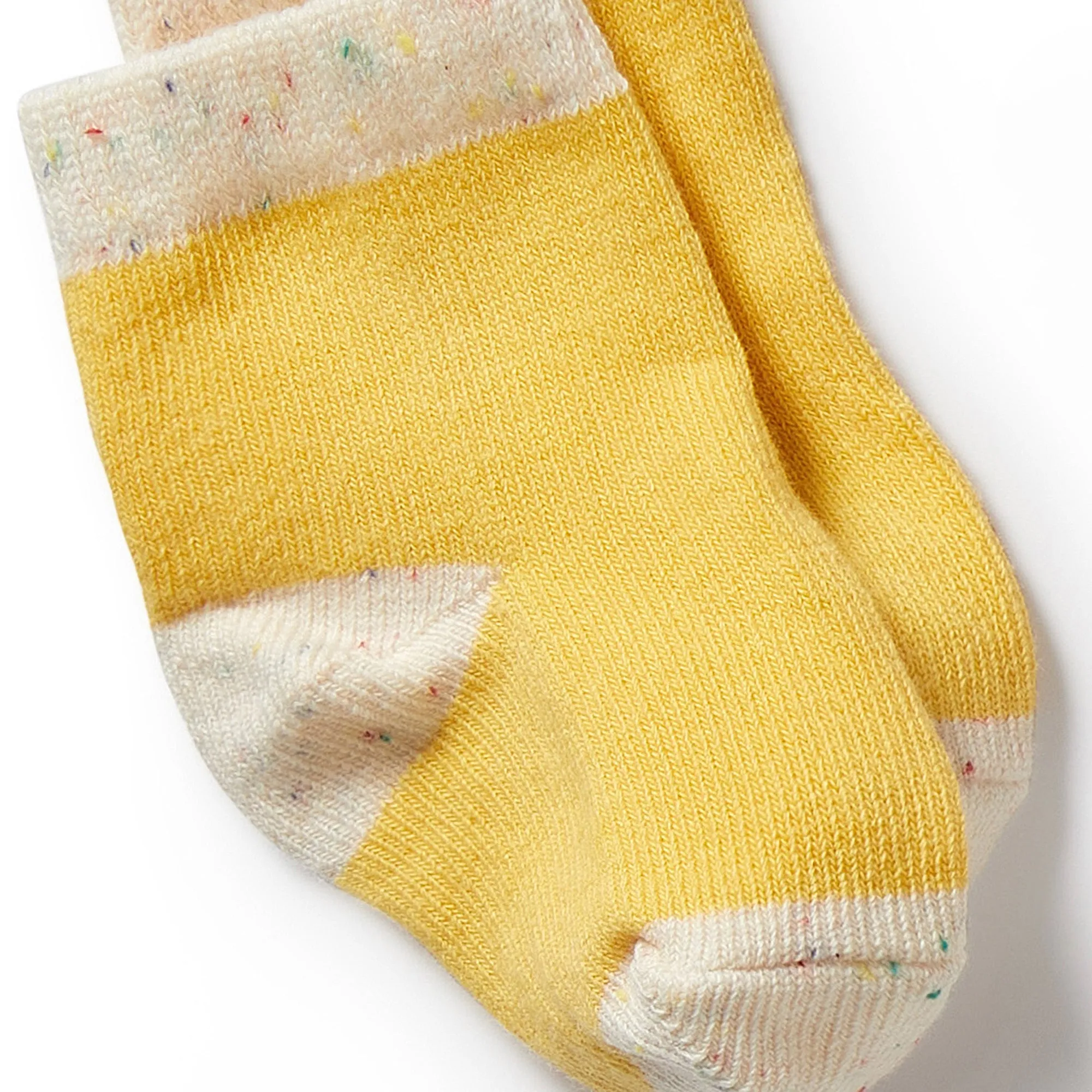 3 PACK BABY SOCKS | DIJON/PINK/FLECK