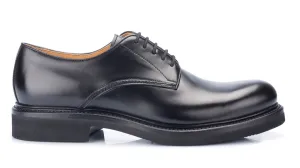 911 Alberto Derby Calfskin Leather Black Rubber