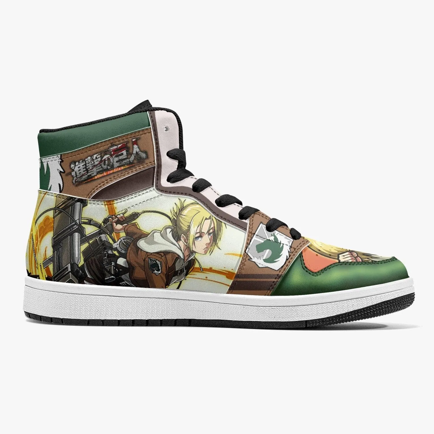 Annie Leonhart Military Police Shingeki no Kyojin Mid 1 Basketball Shoes