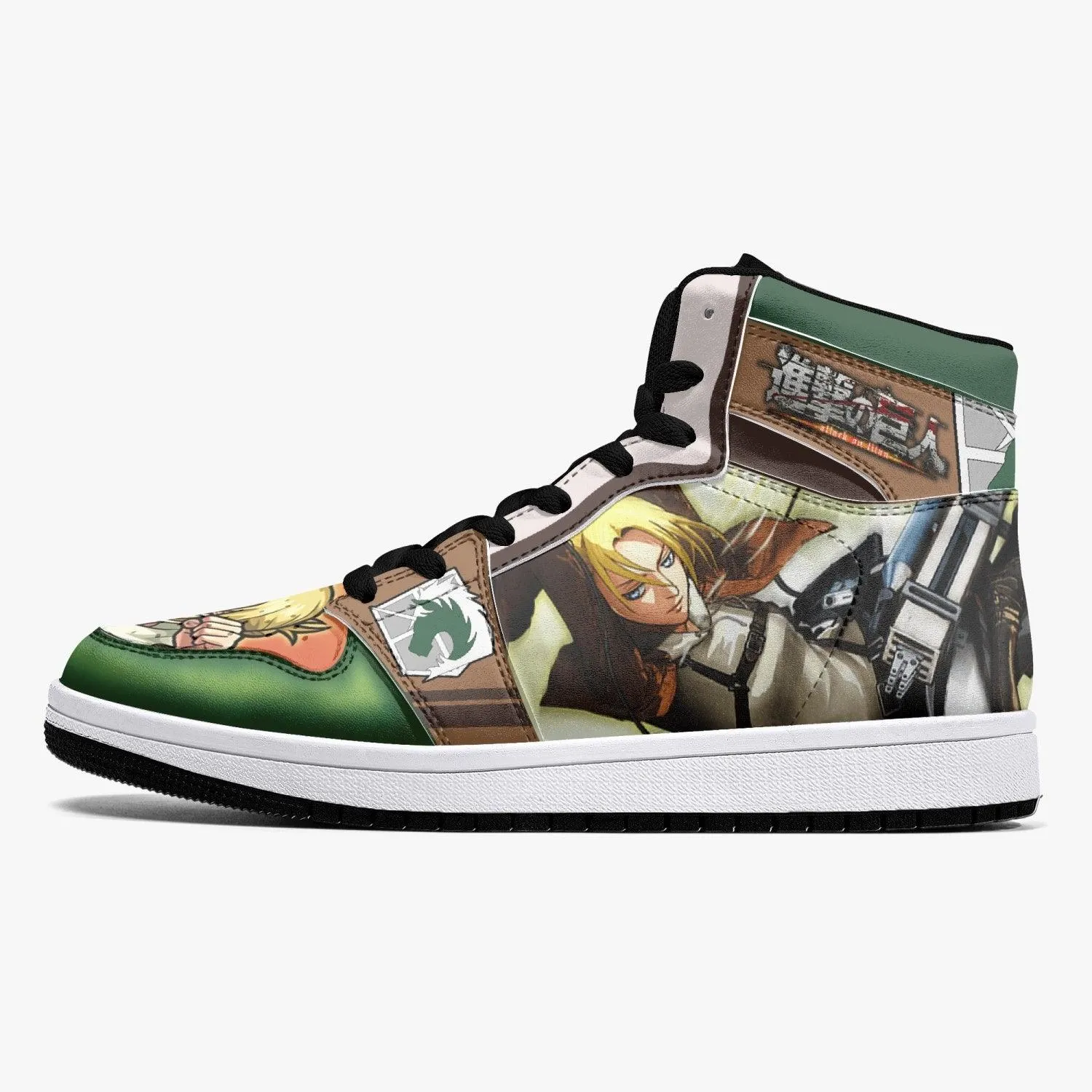 Annie Leonhart Military Police Shingeki no Kyojin Mid 1 Basketball Shoes