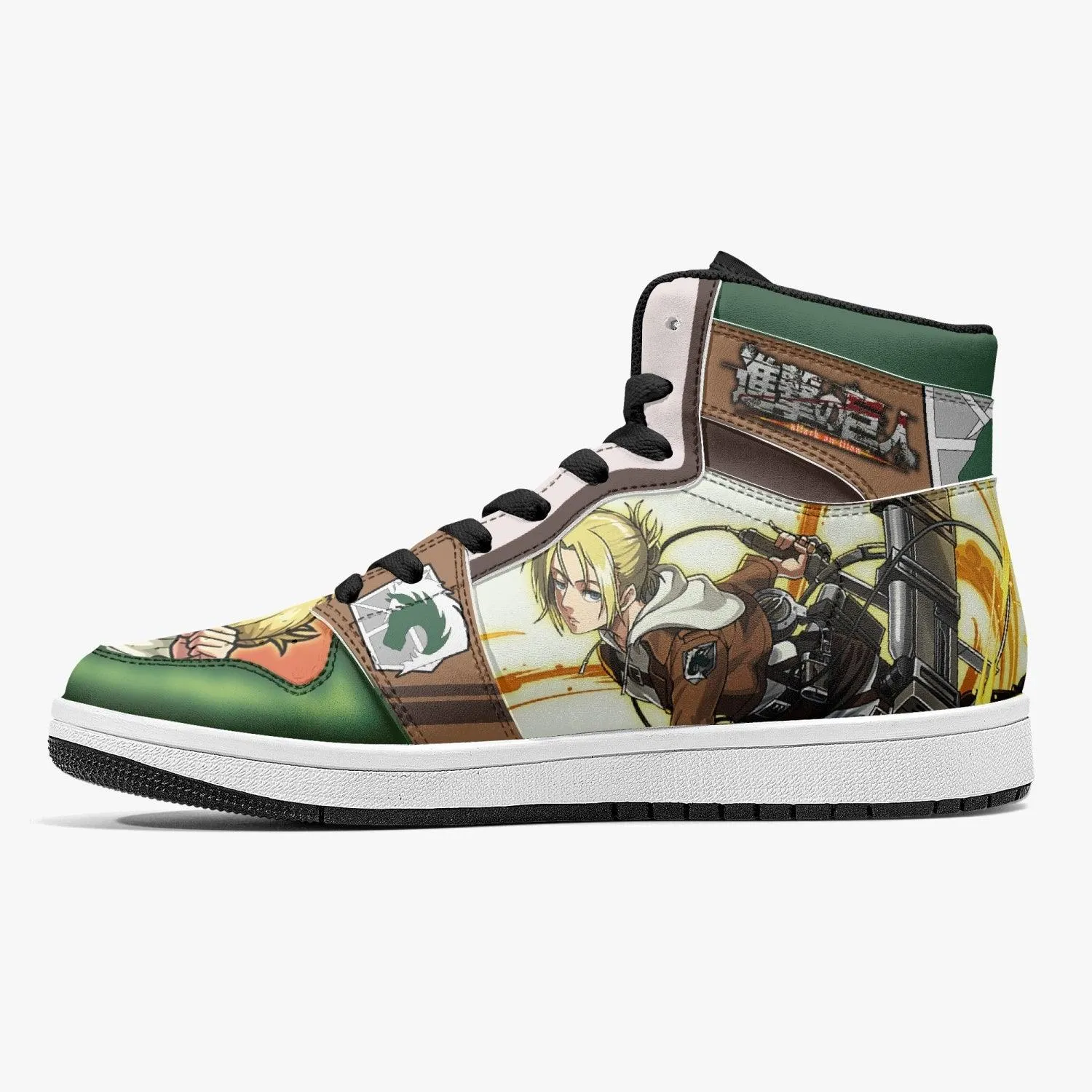 Annie Leonhart Military Police Shingeki no Kyojin Mid 1 Basketball Shoes