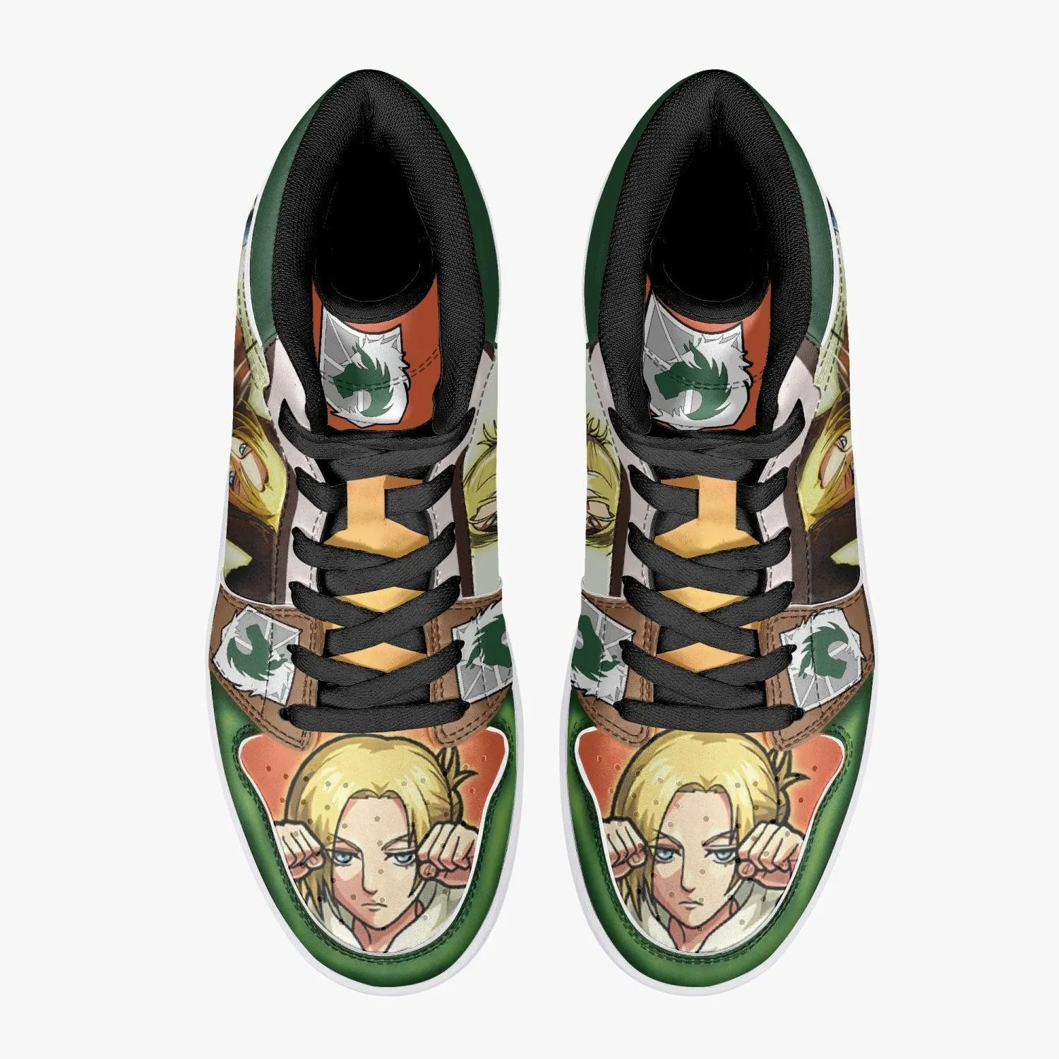 Annie Leonhart Military Police Shingeki no Kyojin Mid 1 Basketball Shoes