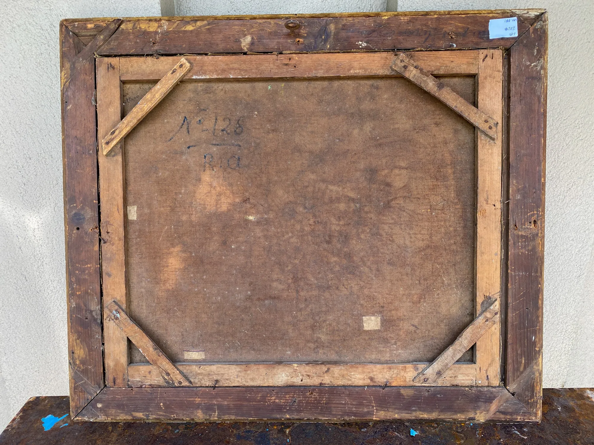 Antique French Impressionist Painting in Gilt Frame