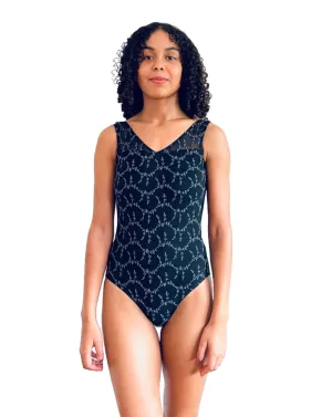 Ballet Rosa Risette Leotard- Black/Grey