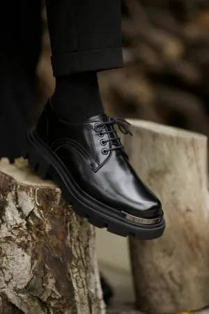 Black Calf Derby Laces Chunky Exclusive