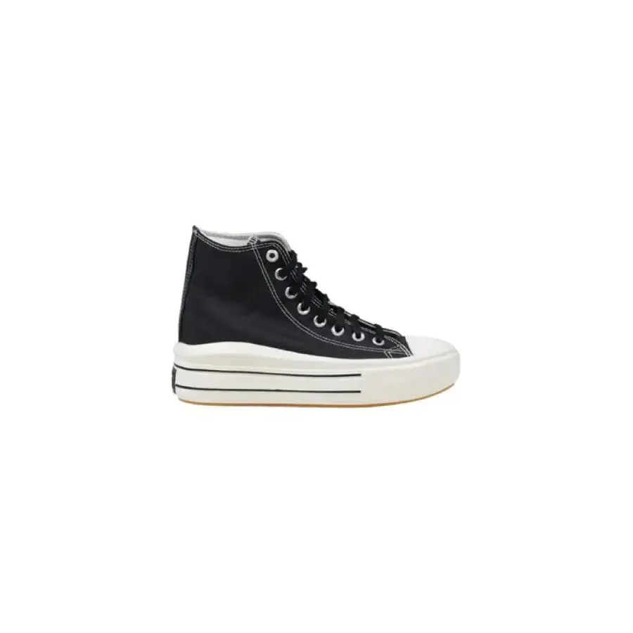 Black High Top Platform Sneaker