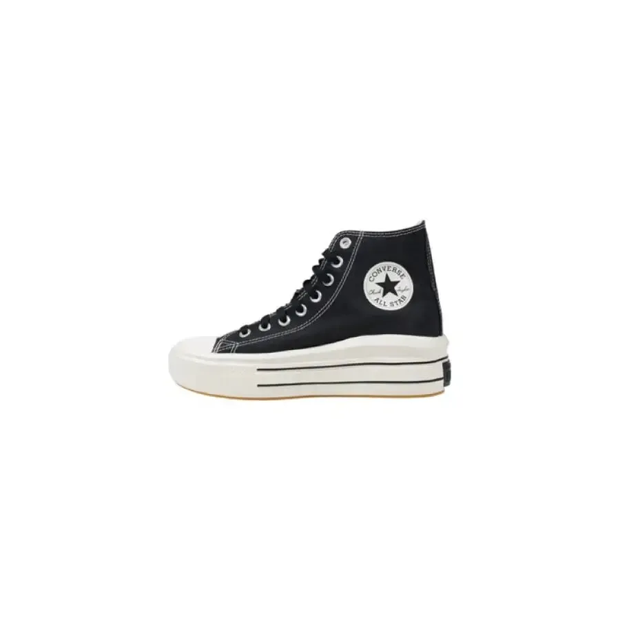 Black High Top Platform Sneaker