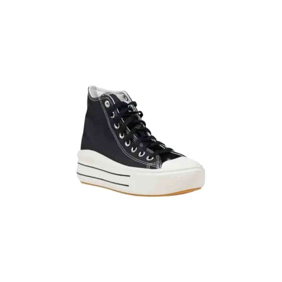 Black High Top Platform Sneaker