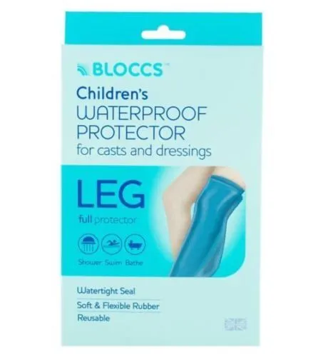 Bloccs Waterproof Protector for Casts and Dressings - Child Full Leg 10-14 yr | L