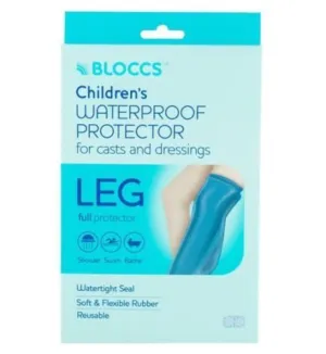 Bloccs Waterproof Protector for Casts and Dressings - Child Full Leg 10-14 yr | L