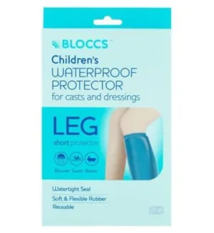 Bloccs Waterproof Protector for Casts and Dressings - Child Short Leg 4-9 yr | Med