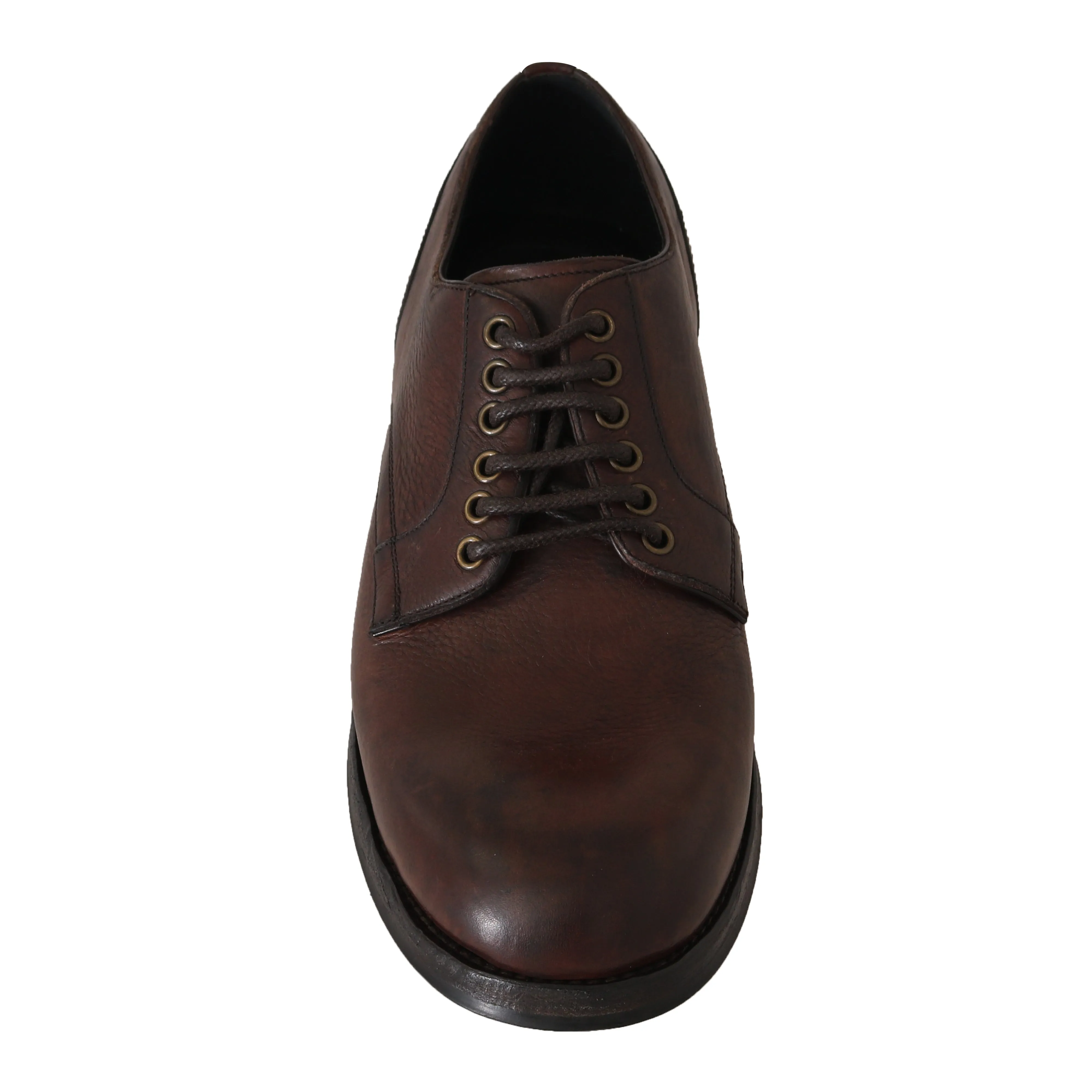 Brown Leather Laceups Derby Laceups Shoes