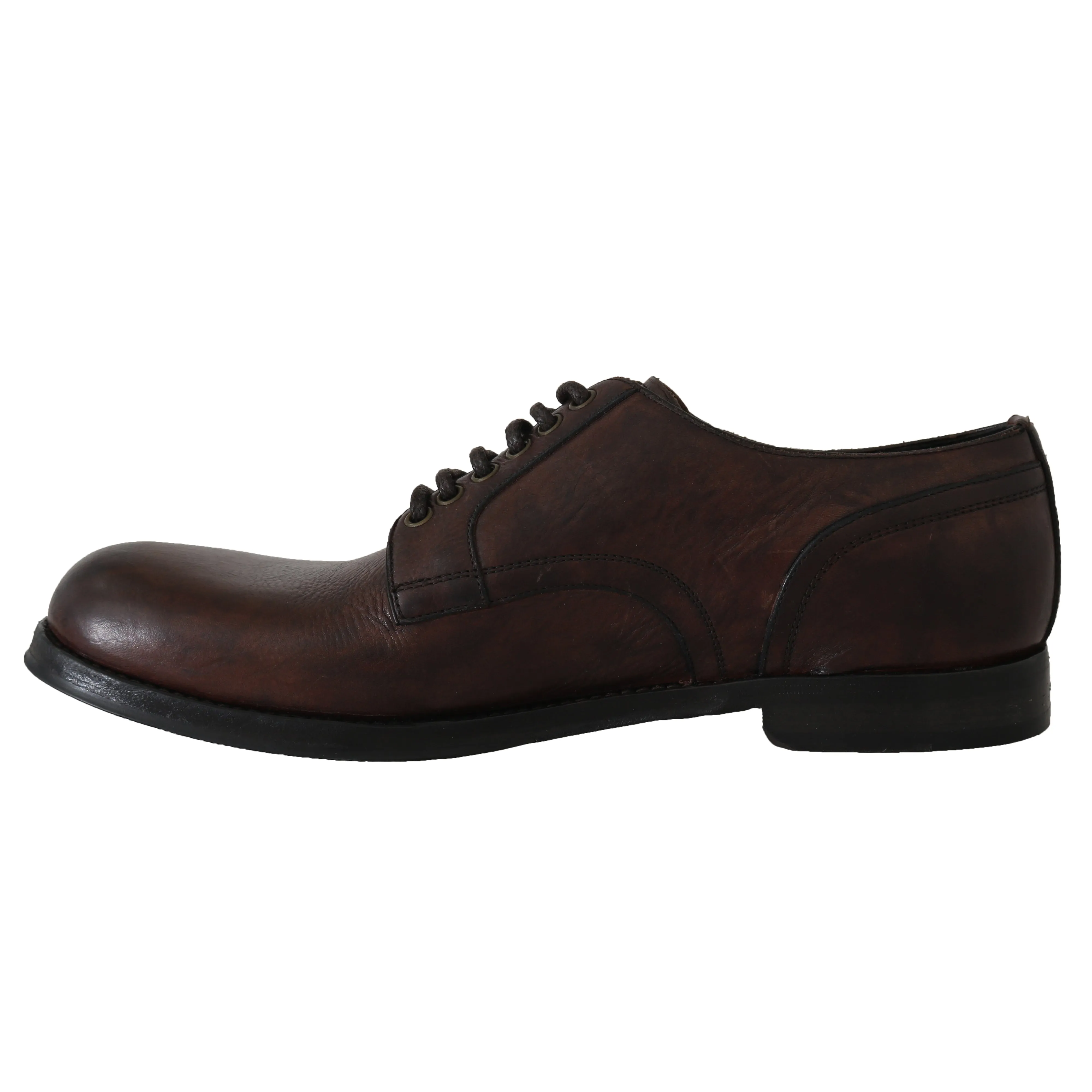 Brown Leather Laceups Derby Laceups Shoes