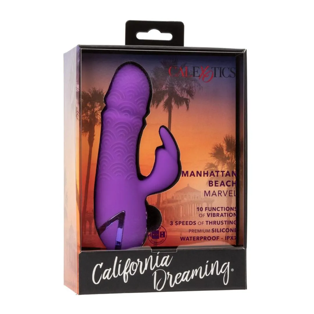 California Dreaming Manhattan Beach Marvel Thrusting Mini Rabbit - Purple