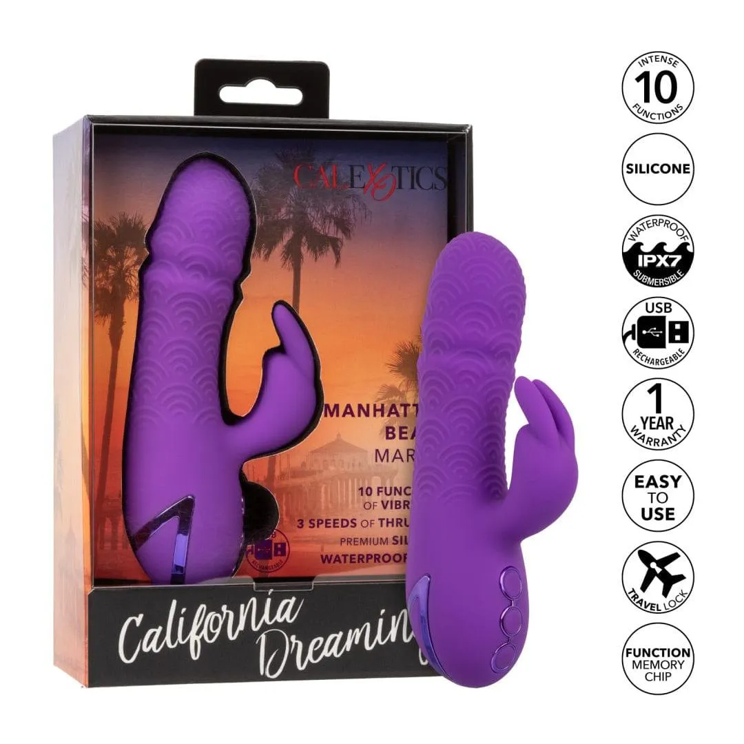 California Dreaming Manhattan Beach Marvel Thrusting Mini Rabbit - Purple