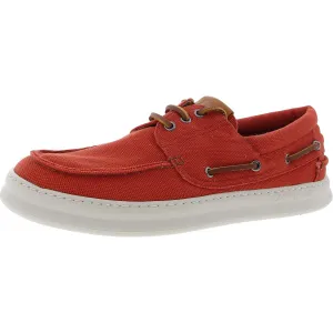 Camper Mens Runner Four Lace-Up Canvas Boat Shoes