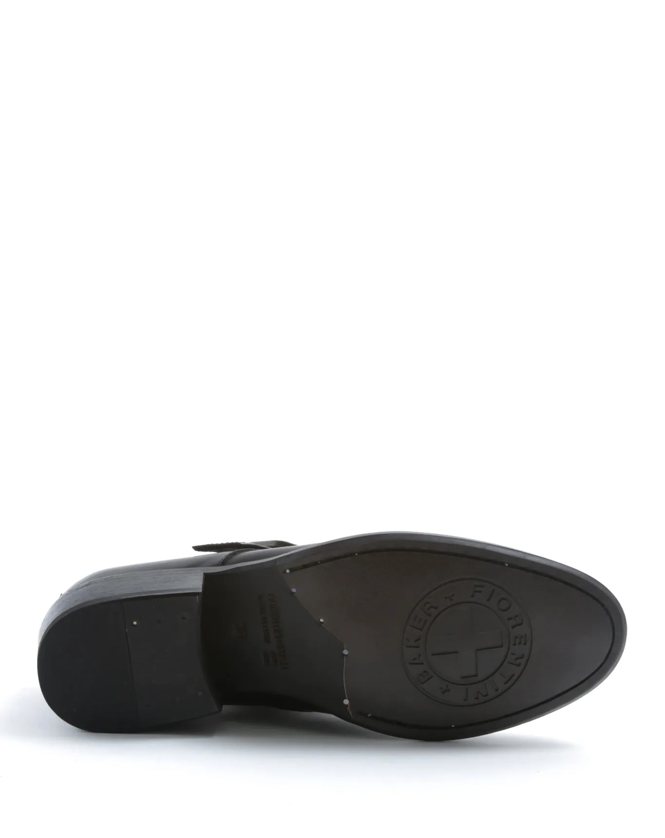 CHIEN Black Leather Monk Shoes