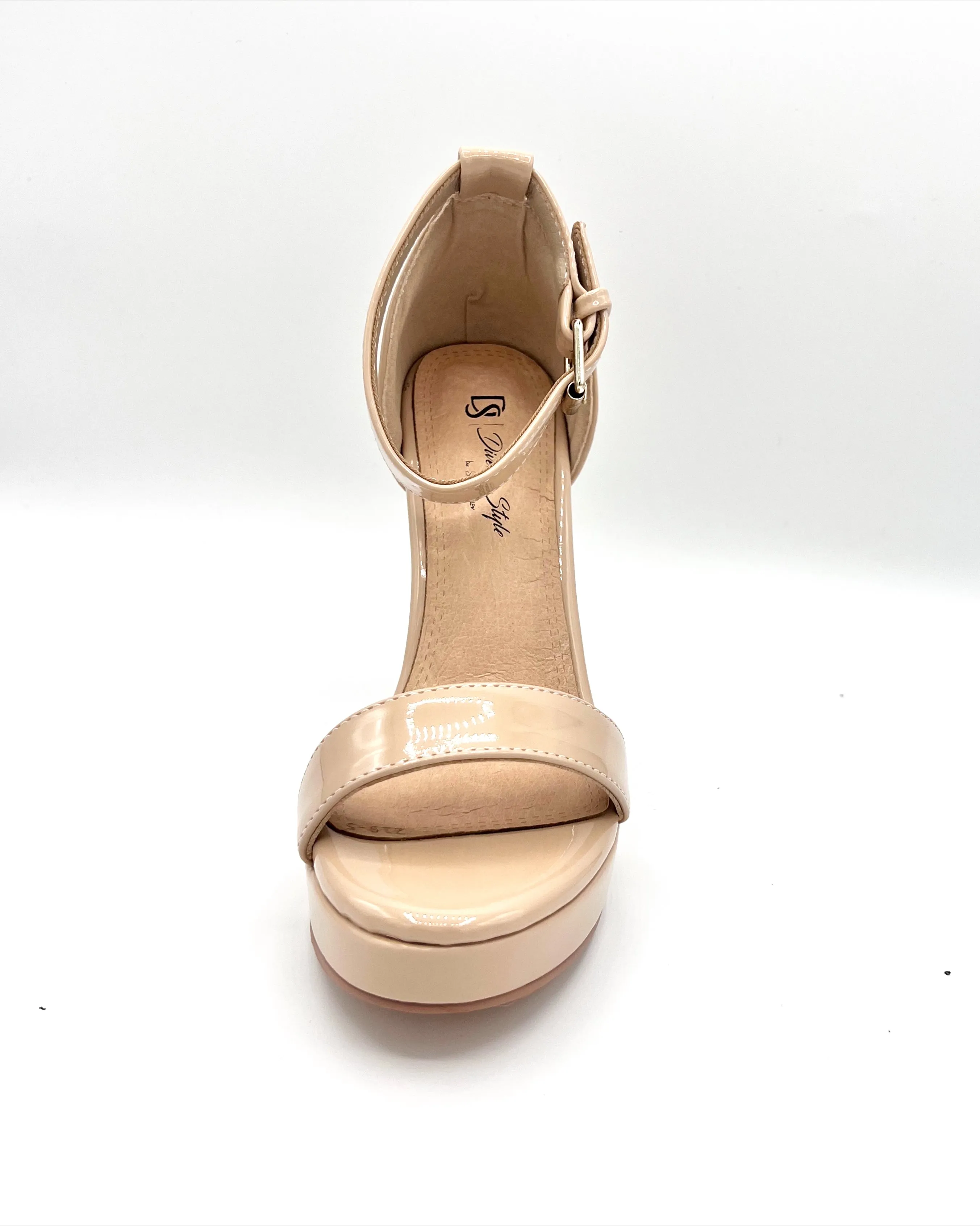 Classic Ankle Strap Heel - Cashew
