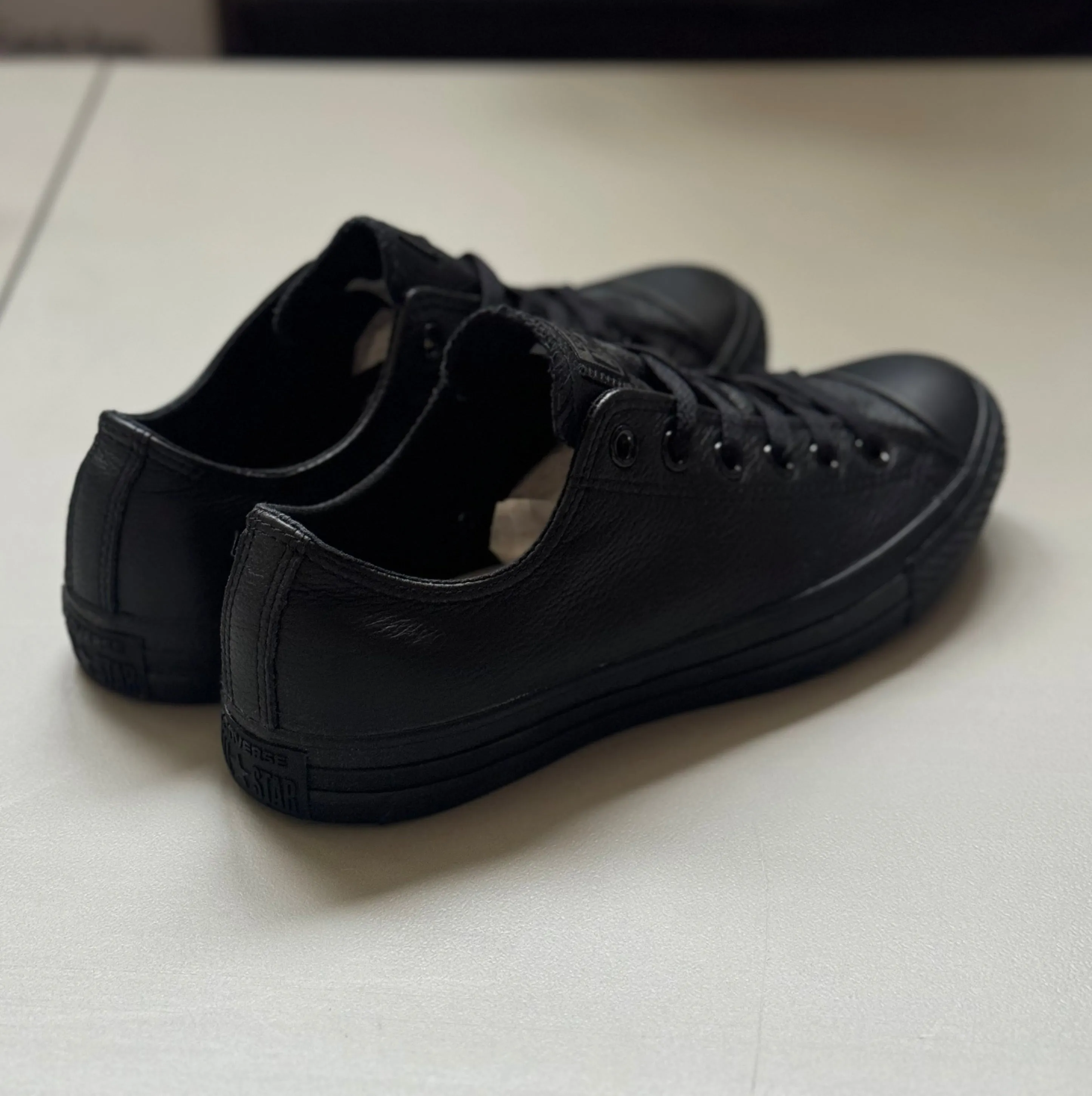 Converse All Star Ox Leather Black Monochrome