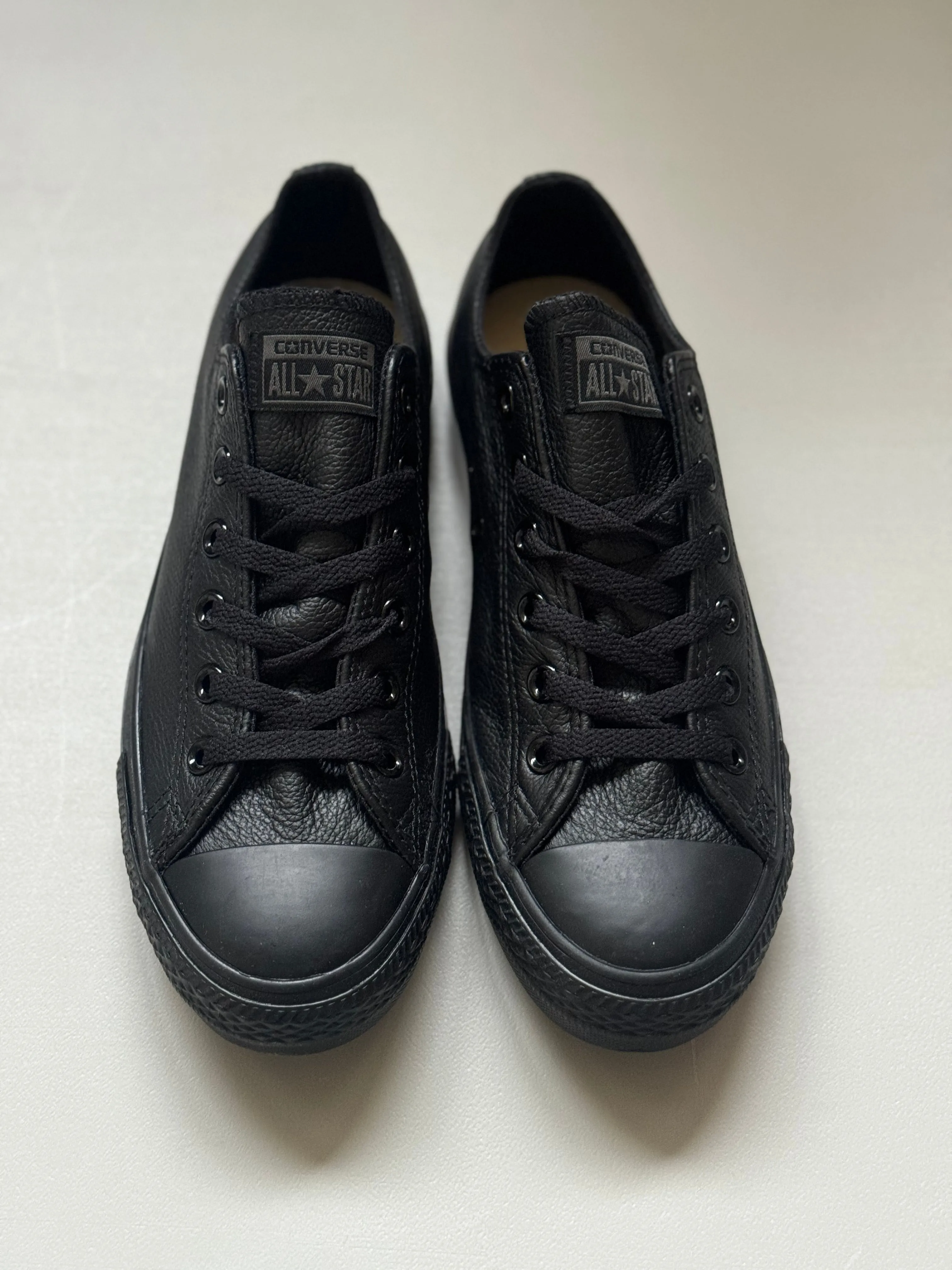 Converse All Star Ox Leather Black Monochrome
