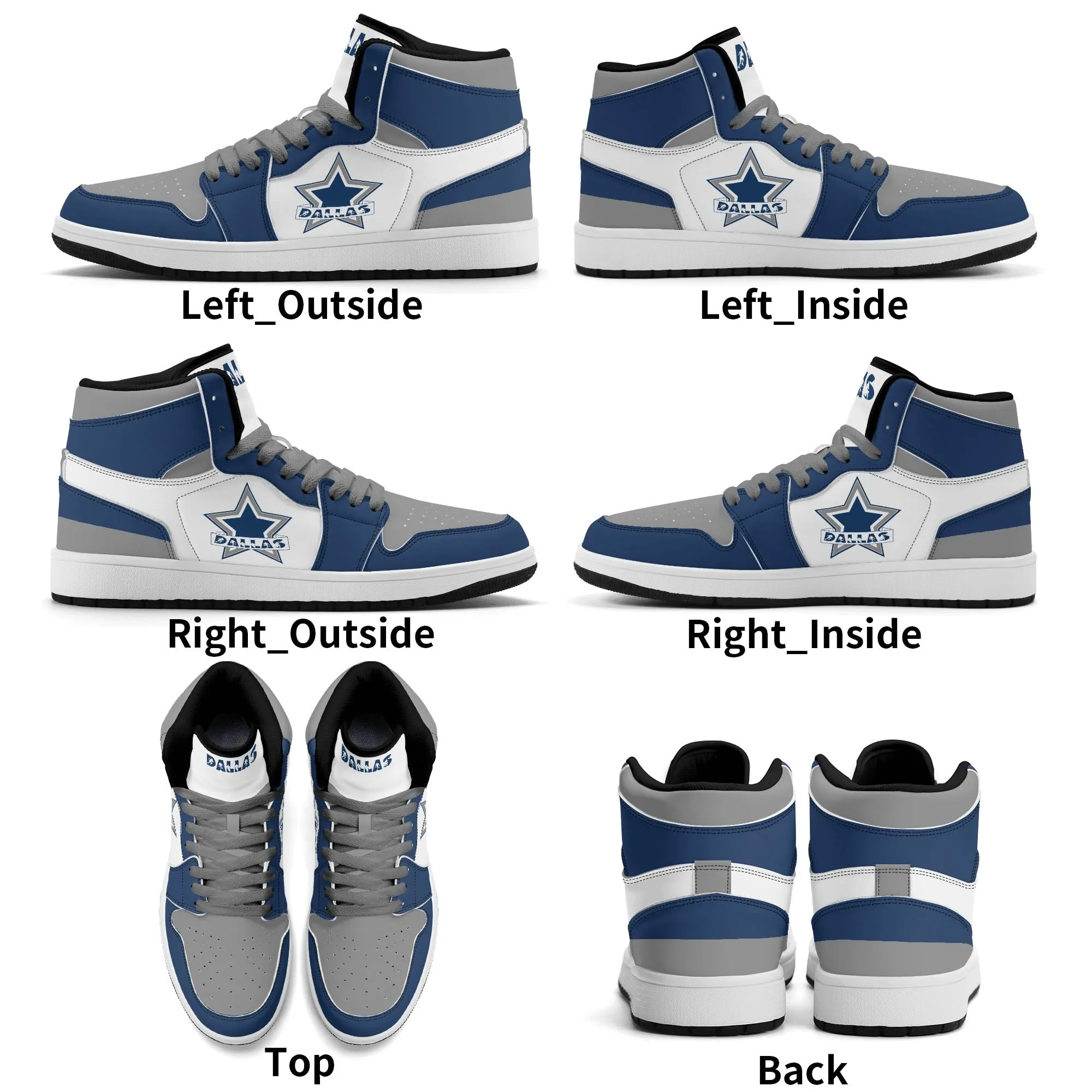 Dallas Football Sports Team Themed Shoes