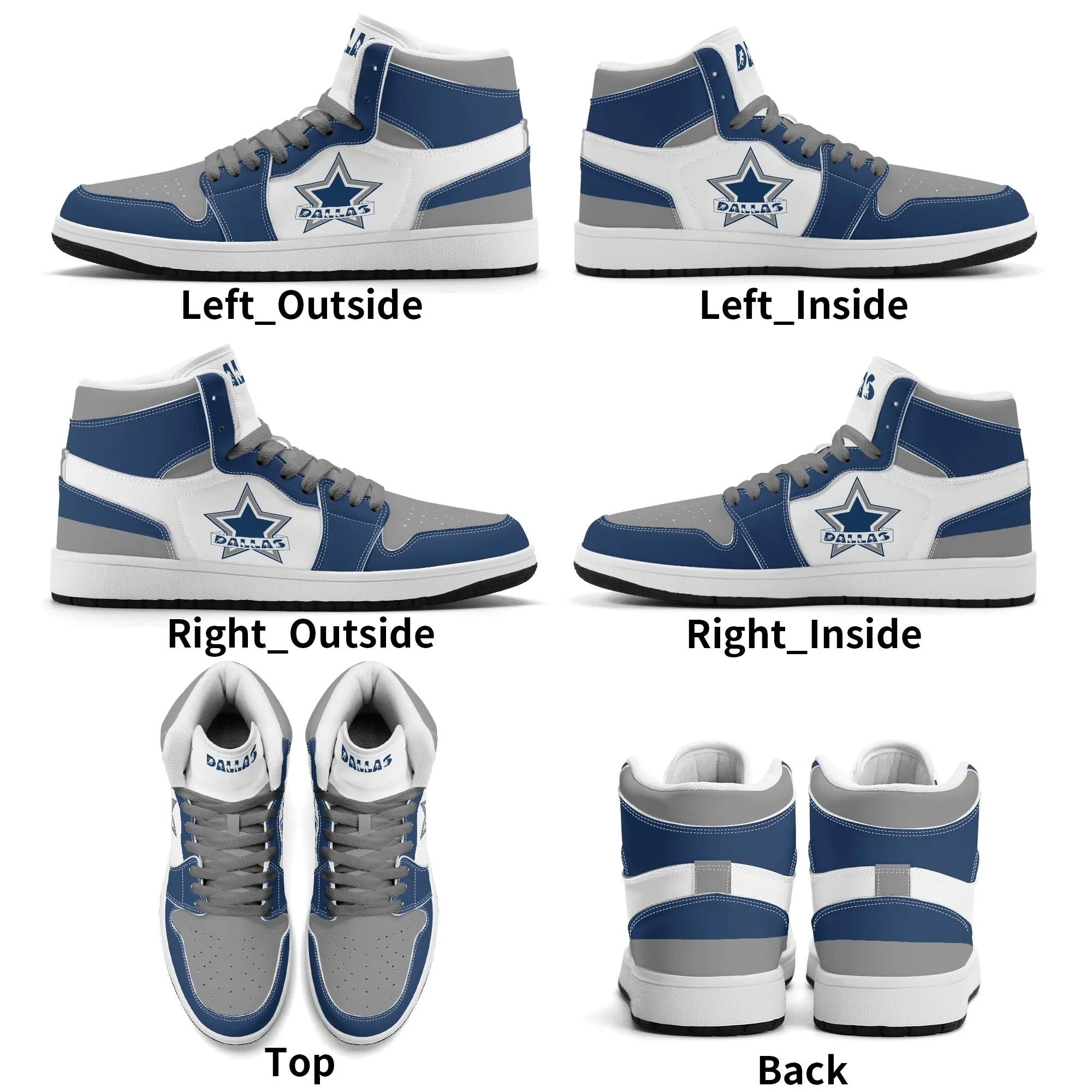 Dallas Football Sports Team Themed Shoes