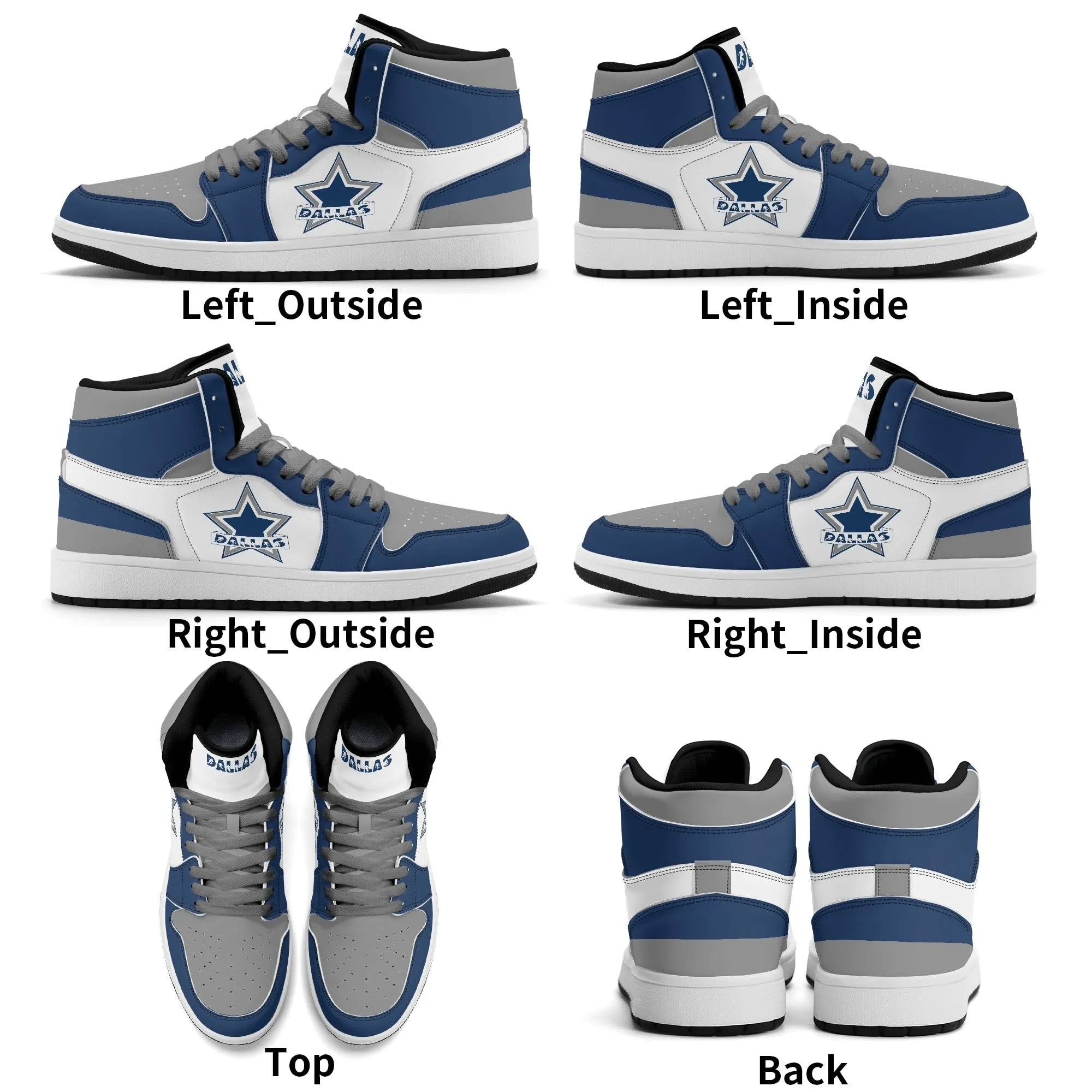 Dallas Football Sports Team Themed Shoes