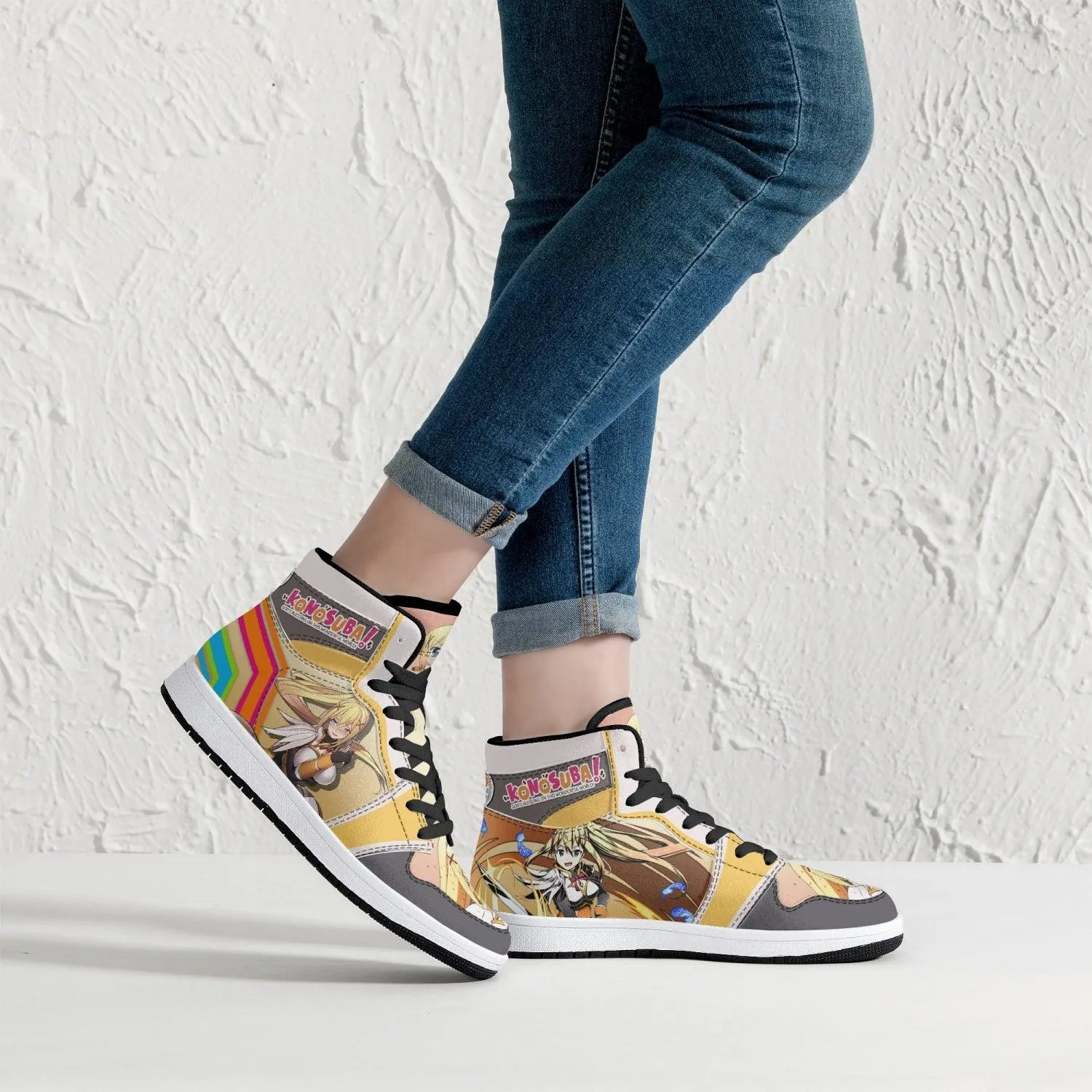 Darkness Konosuba Mid 1 Basketball Shoes