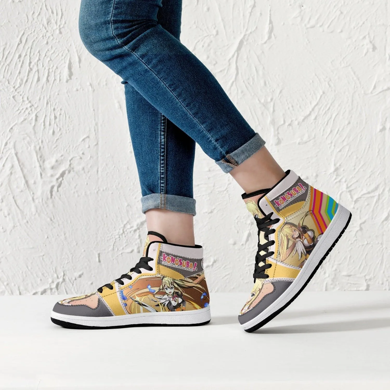 Darkness Konosuba Mid 1 Basketball Shoes
