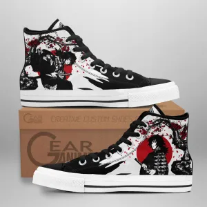 Demon Slayer Shoes Giyu Tomioka High Top Shoes