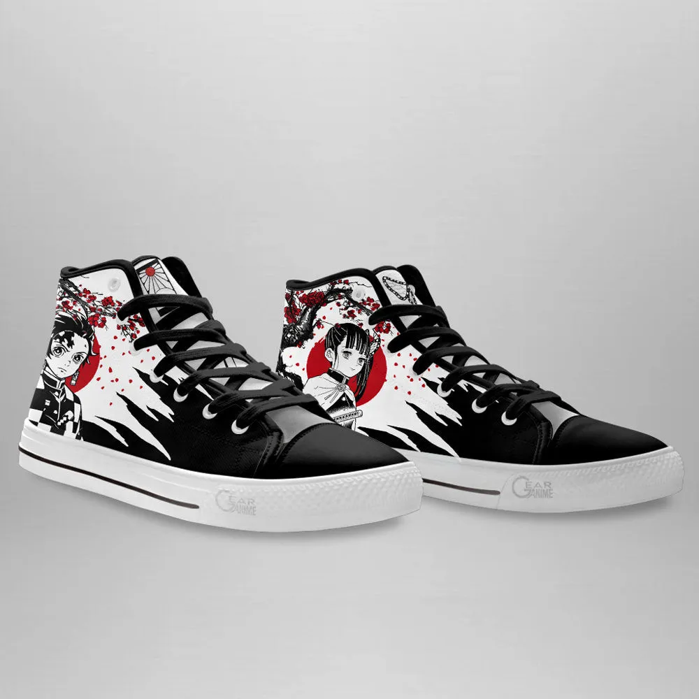 Demon Slayer Shoes Kamado Tanjro Kanao High Top
