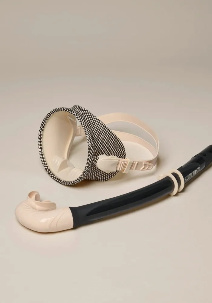 Dive Mask and Snorkel Set - Checkered