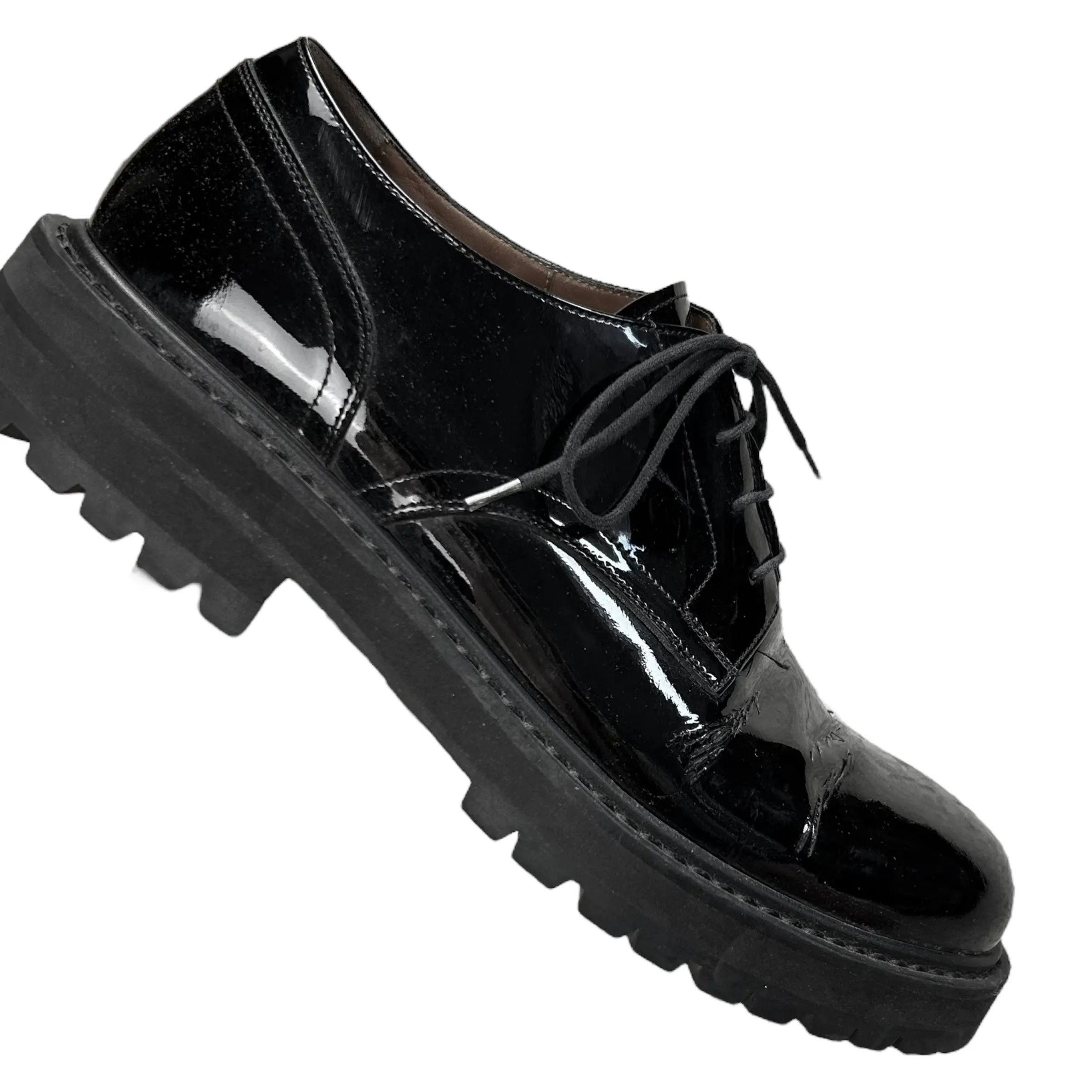 Dries Van Noten Lacquered Lug Sole Derbies