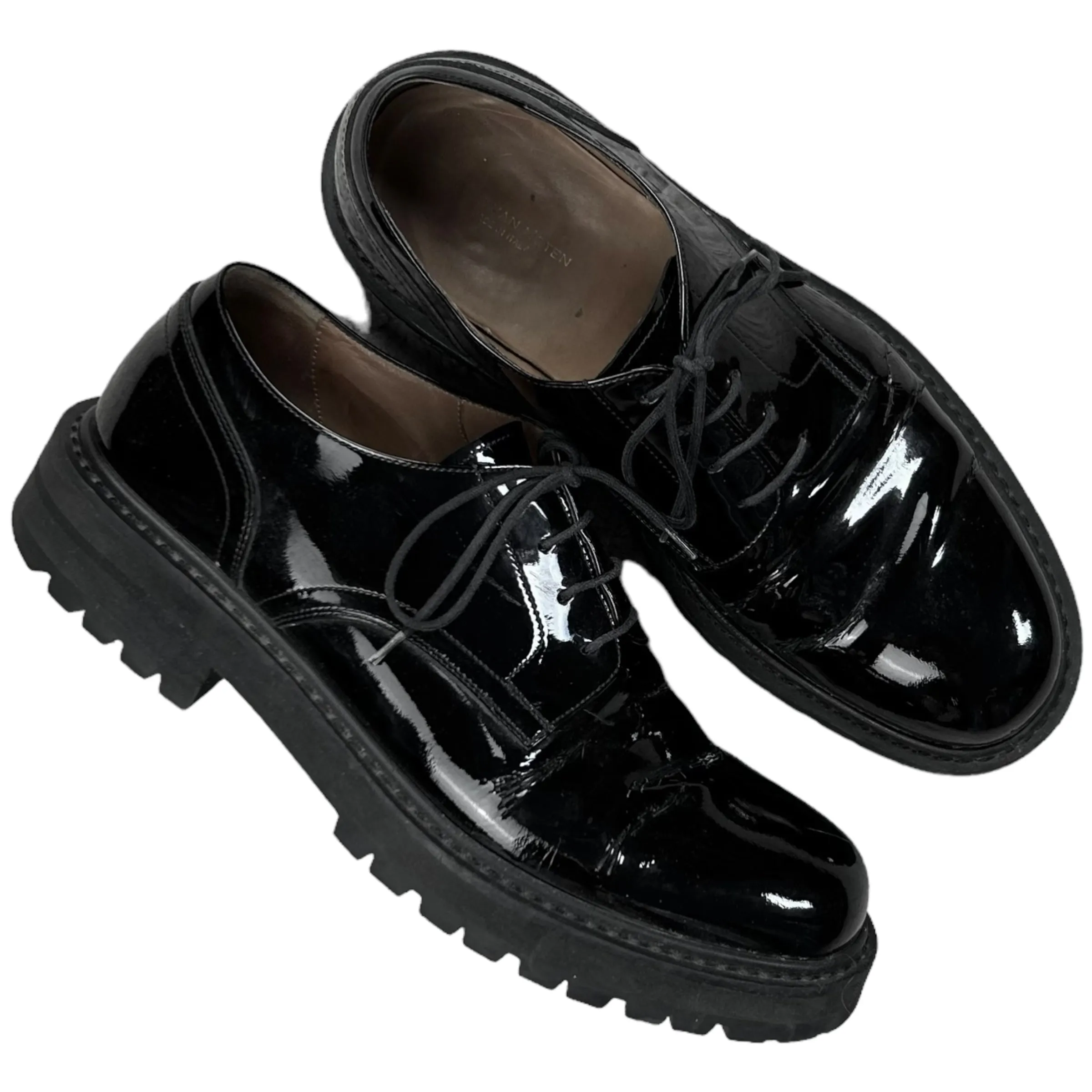Dries Van Noten Lacquered Lug Sole Derbies