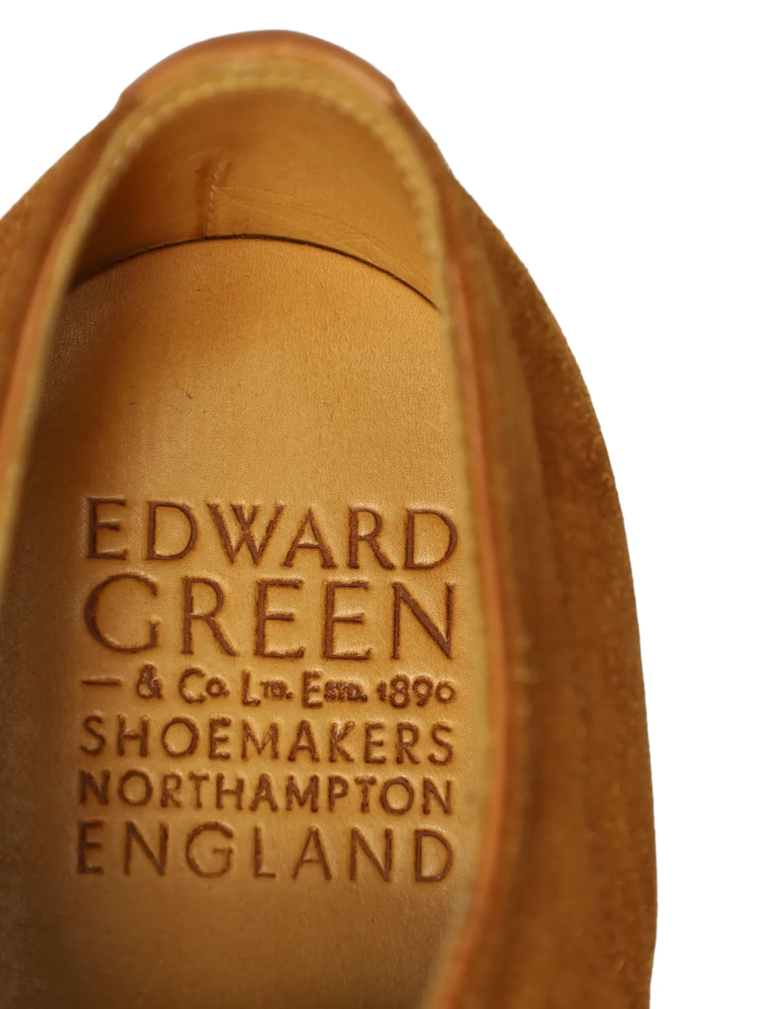 Edward Green Tobacco Suede Unlined Dover Derby