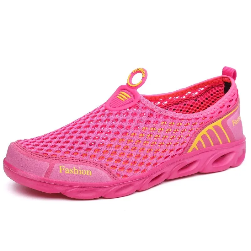 Fashion Casual Shoes Lightweight Summer Breathable Men Shoes Outdoor Comfortable Women Footwear Male Ladies Walking Shoes 36-45