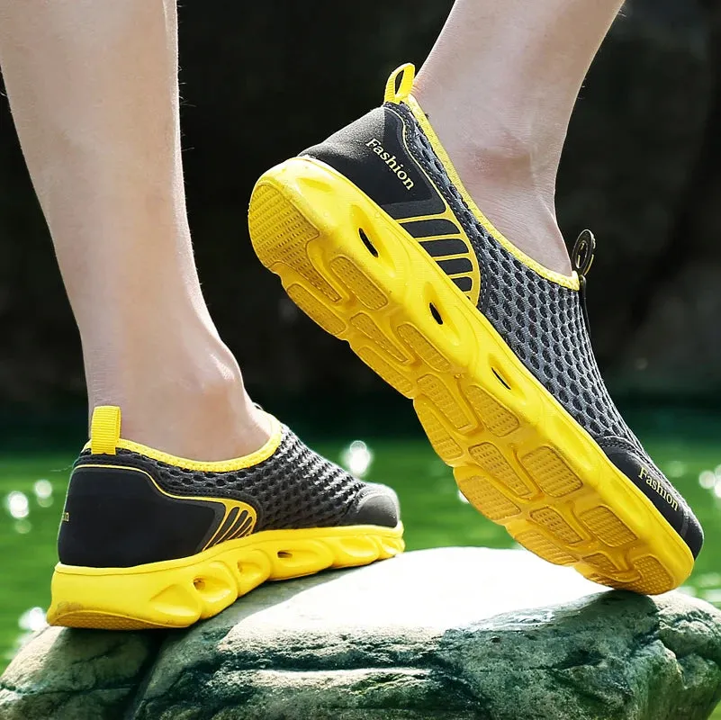 Fashion Casual Shoes Lightweight Summer Breathable Men Shoes Outdoor Comfortable Women Footwear Male Ladies Walking Shoes 36-45