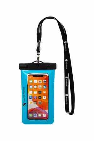 Gecko Neon Blue Waterproof Large Phone Dry Bag