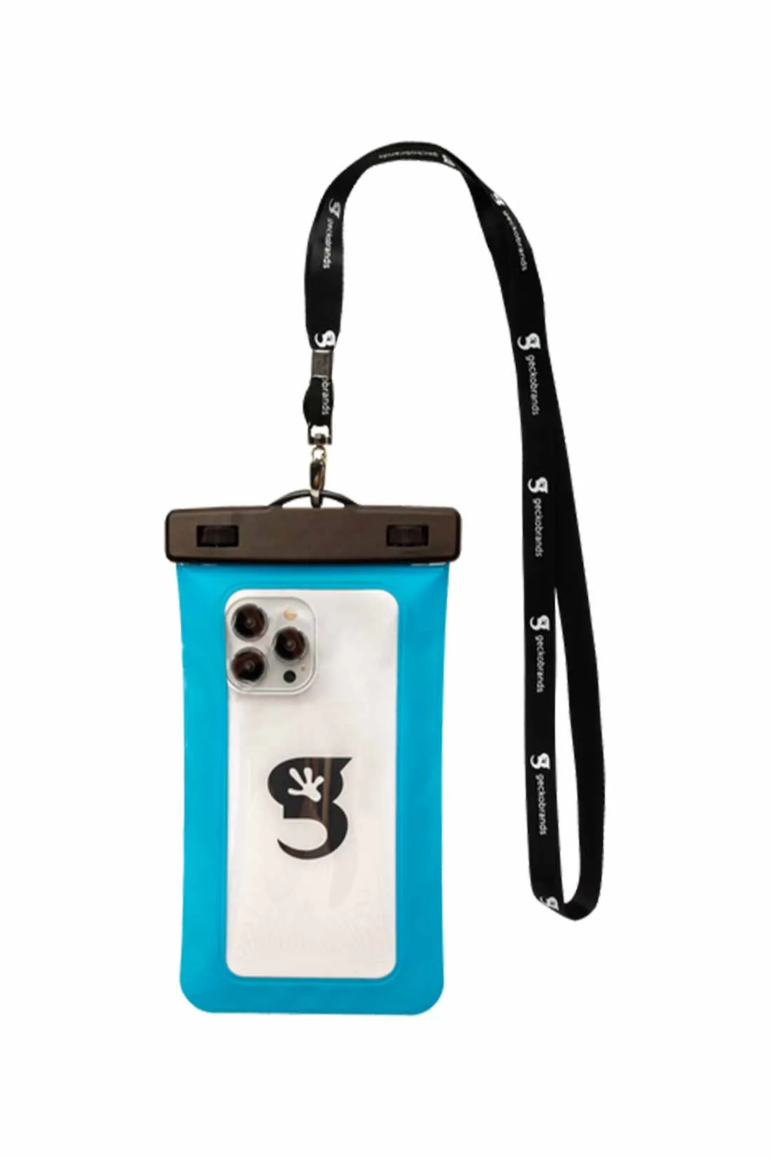 Gecko Neon Blue Waterproof Large Phone Dry Bag