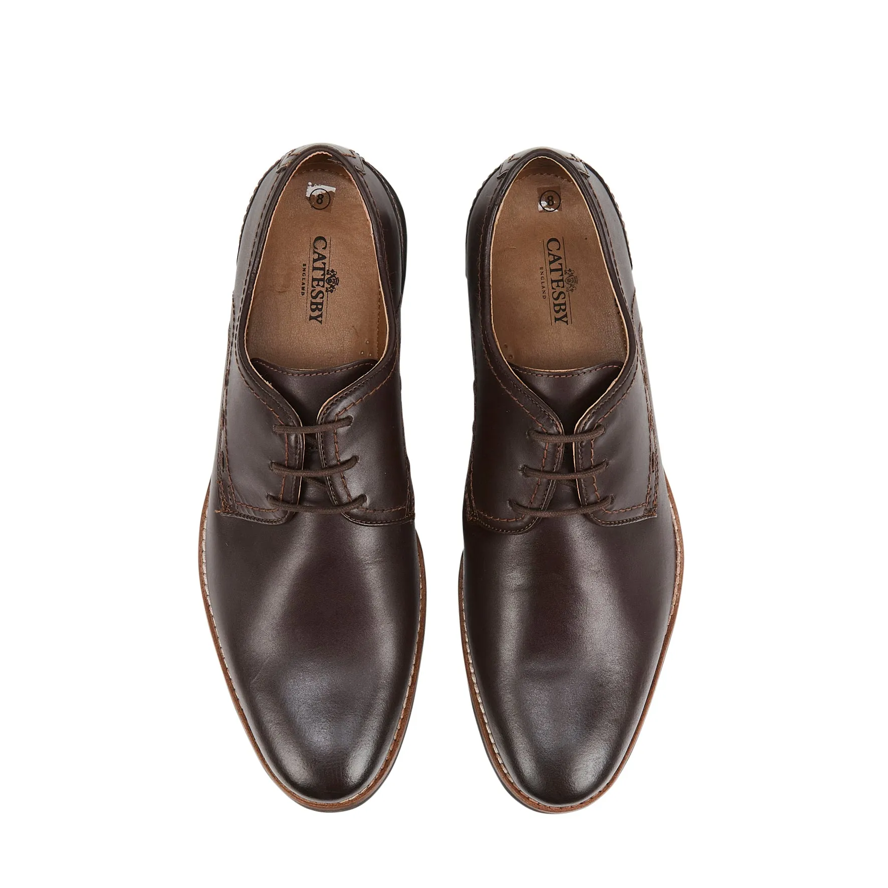Goaplain Men's Derby Shoes - Brown