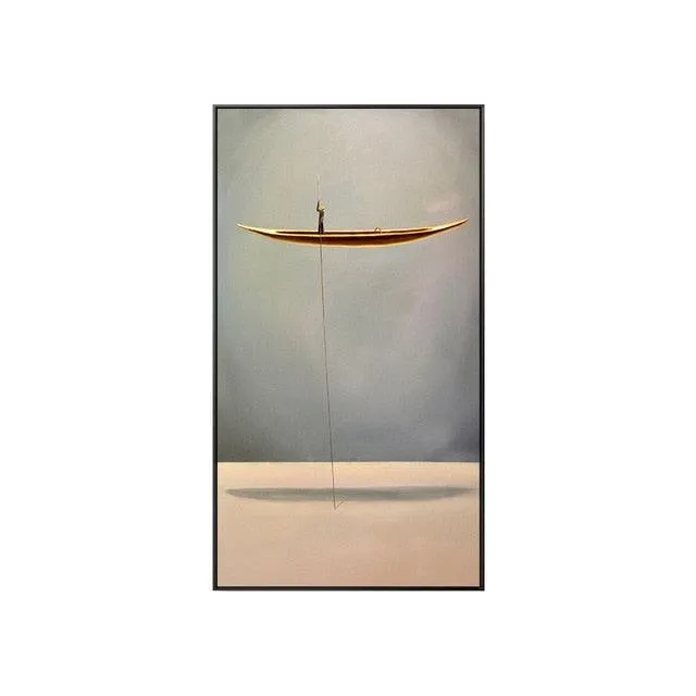 'Golden Boat' Wall Art Print