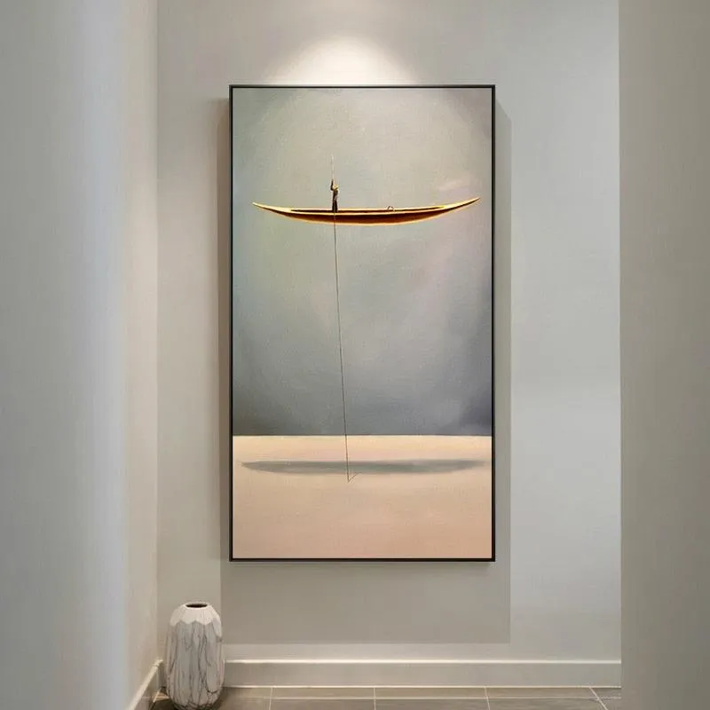 'Golden Boat' Wall Art Print
