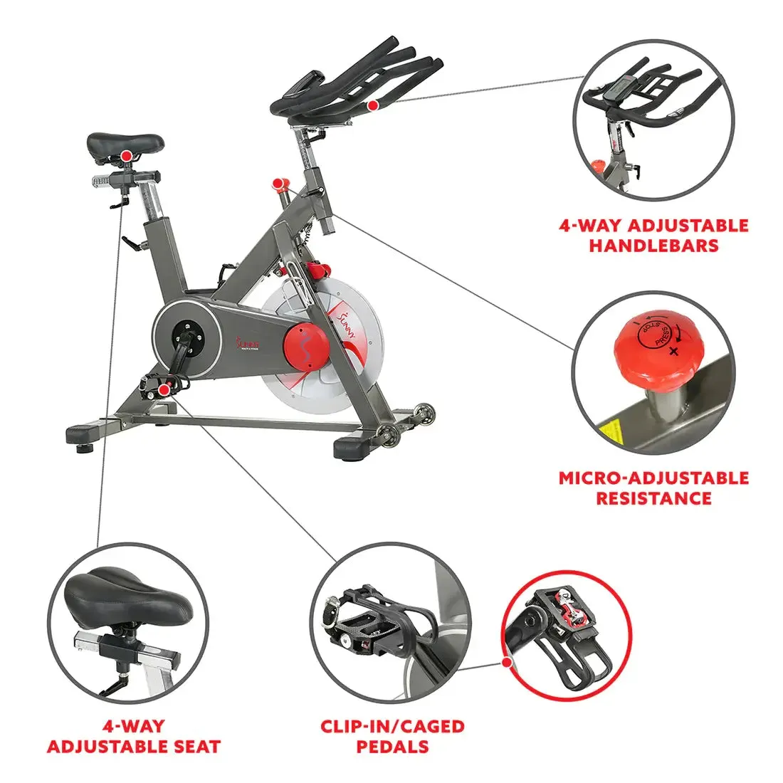 GP Pro Sun Indoor Training Cycling Fitness Bike - Lifetime warranty*