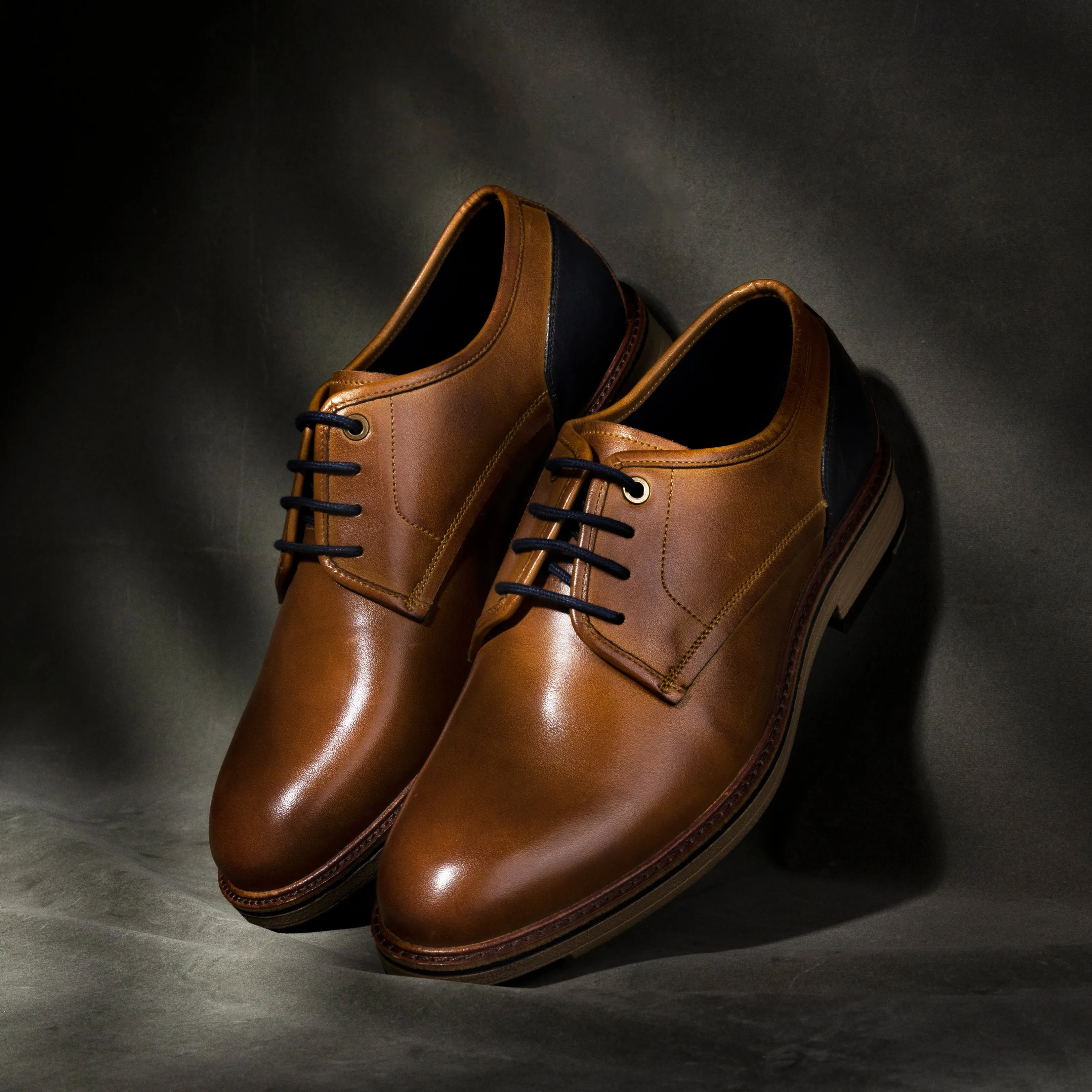 Grange Men's Derby Shoe - TAN
