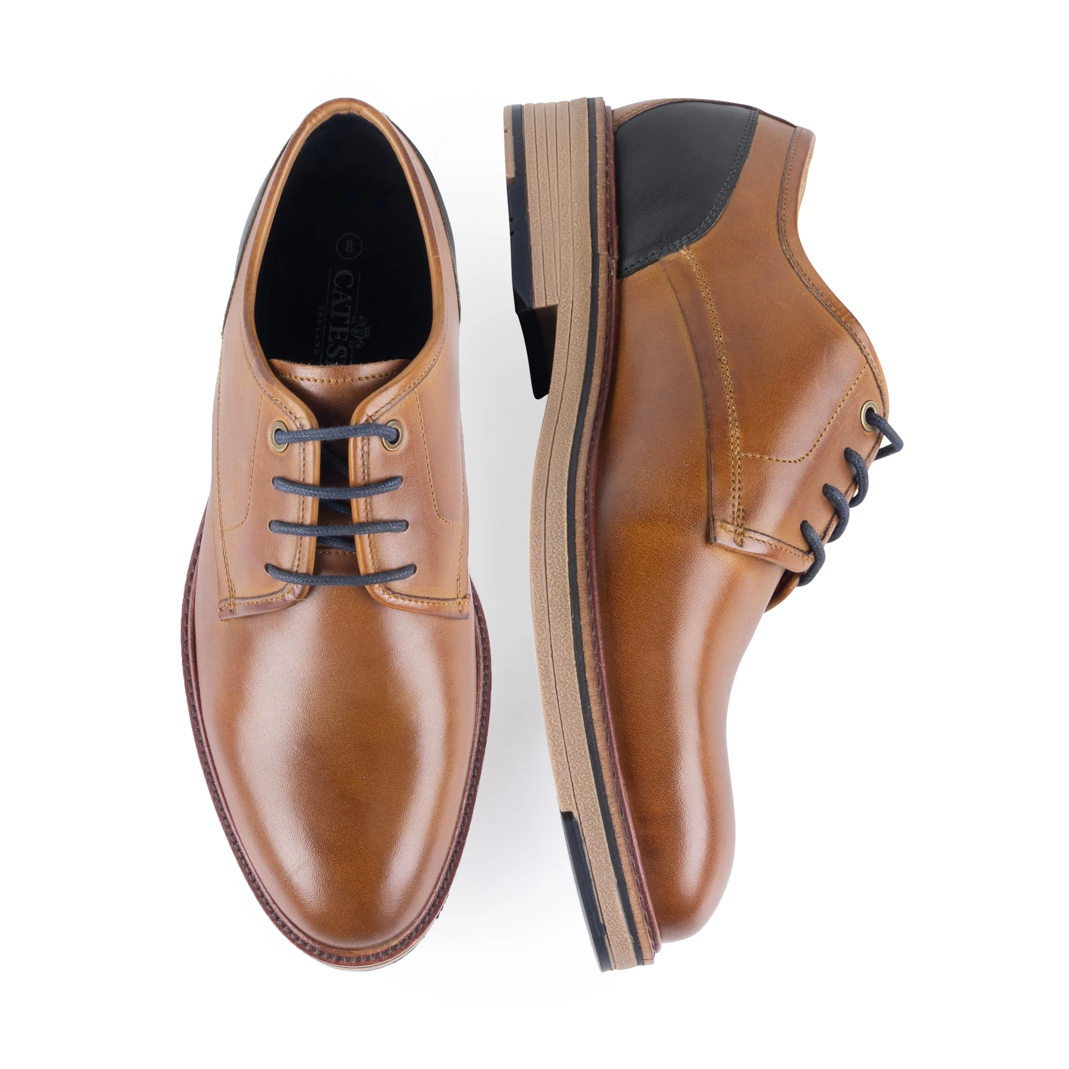 Grange Men's Derby Shoe - TAN