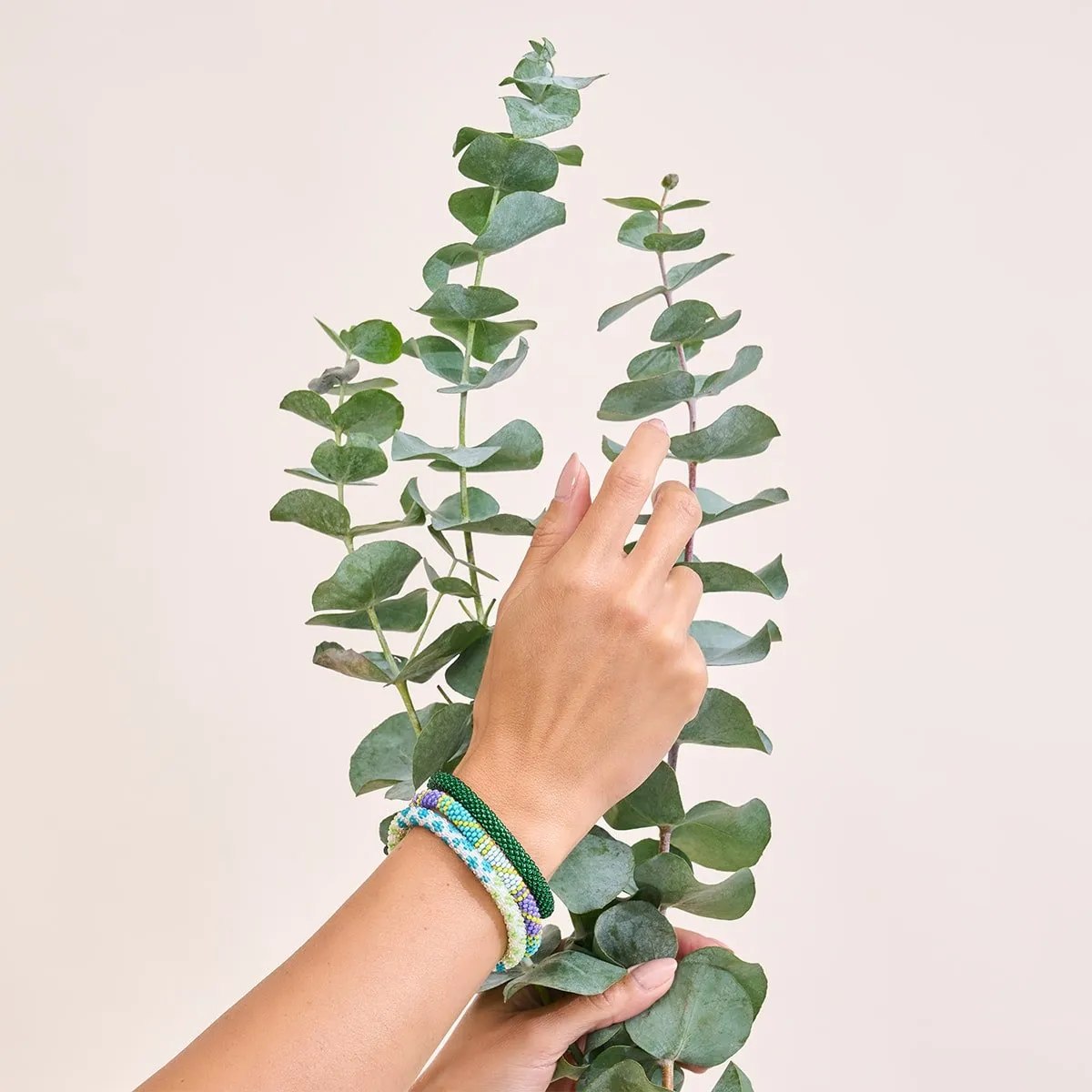 Indigo Beach | Himalayan Glass Bead Bracelet