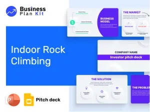 Indoor Rock Climbing Pitch Deck Example