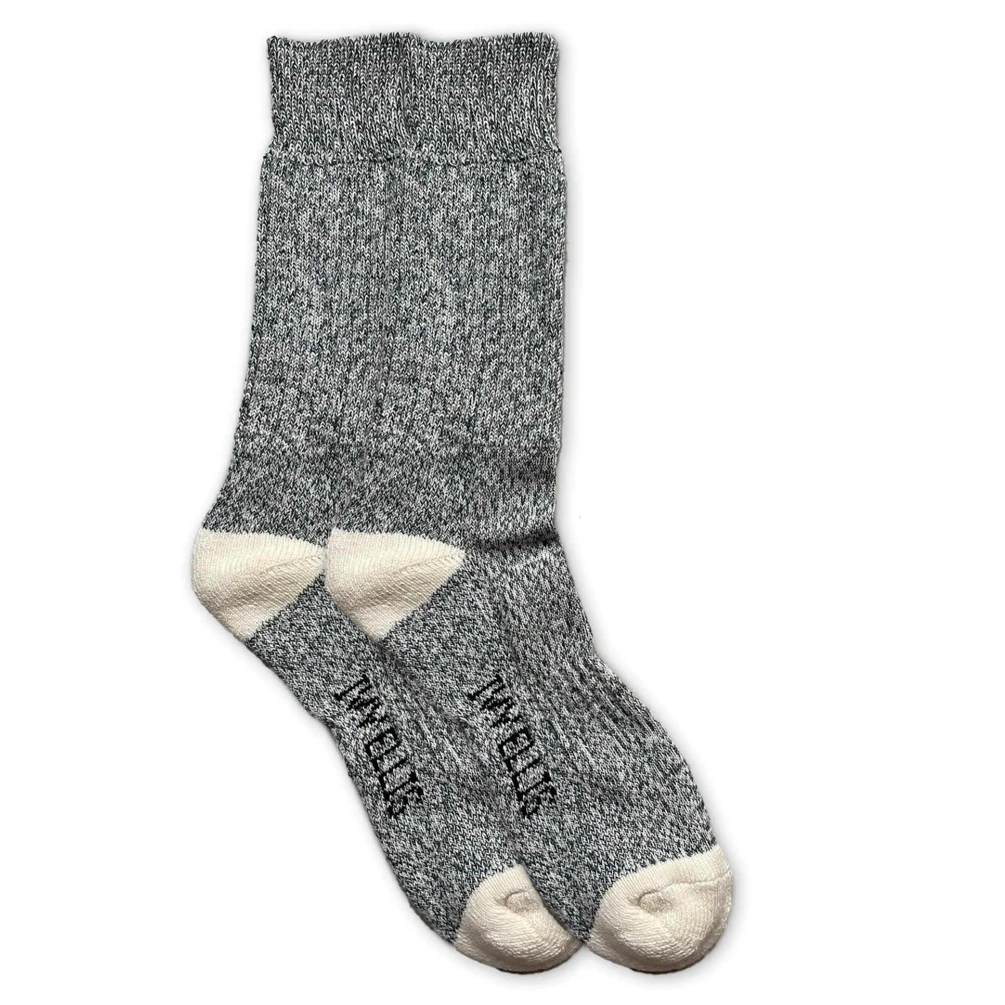 IVY ELLIS Mens Tideline Yosemite Socks in Black Marl